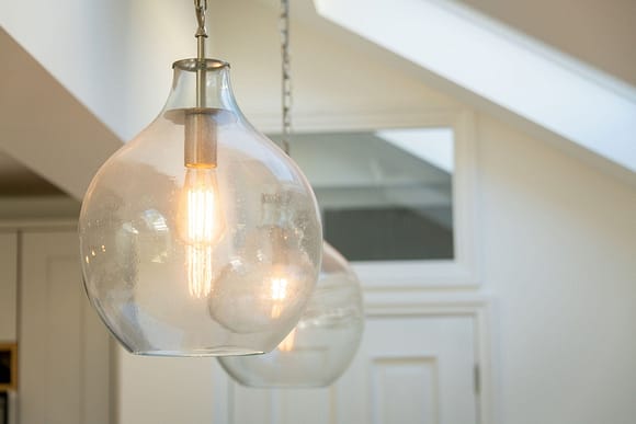 A modern light arrangement. For homepage whiterock construction